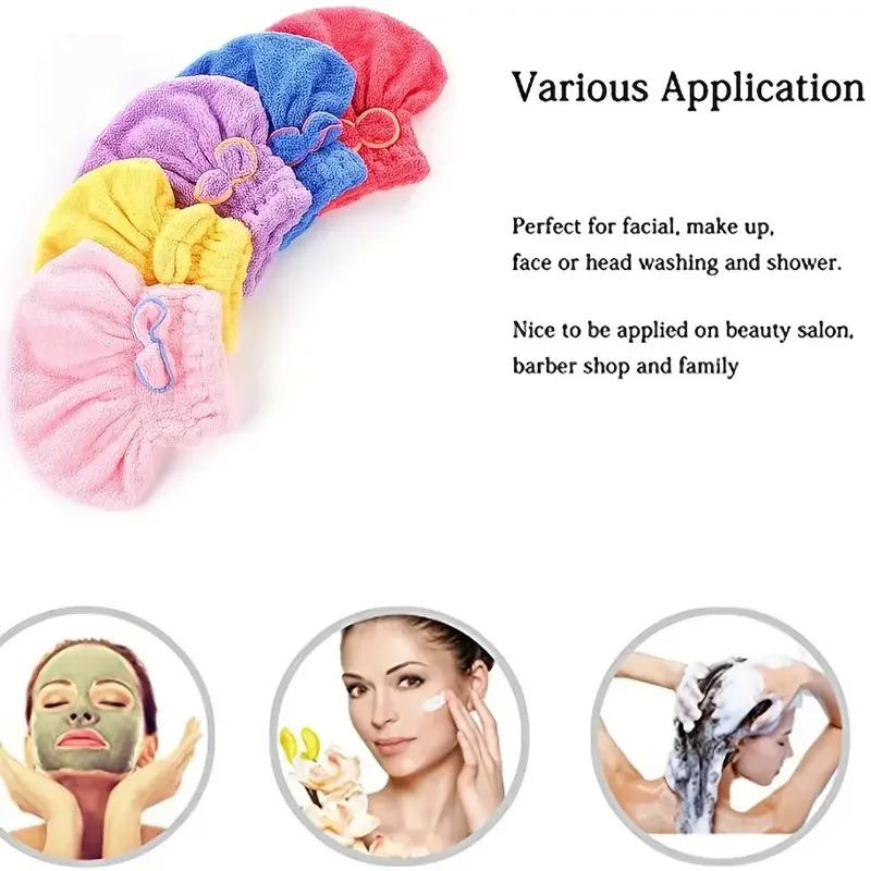 Quick Drying Hair Cap Women Bo - Spa Towel ulasan dan harga