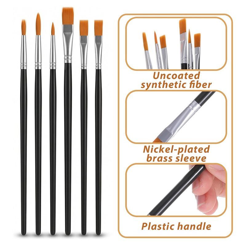 AB34-12Pcs Face Painting Brush - Body Brush ulasan dan harga