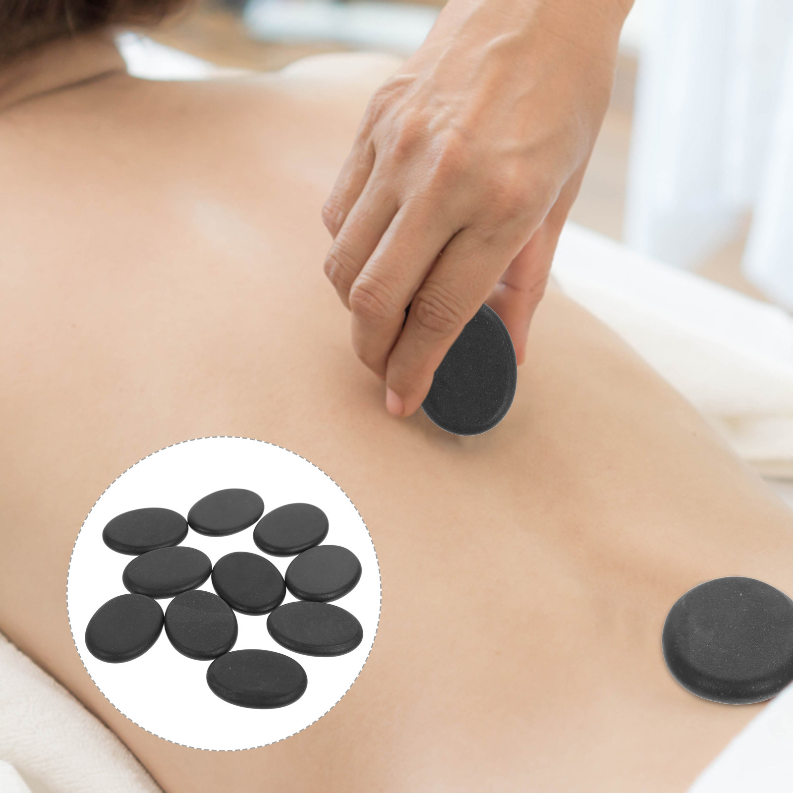 10Pcs Volcanic Hot Stones Natu - Foot Spa ulasan dan harga