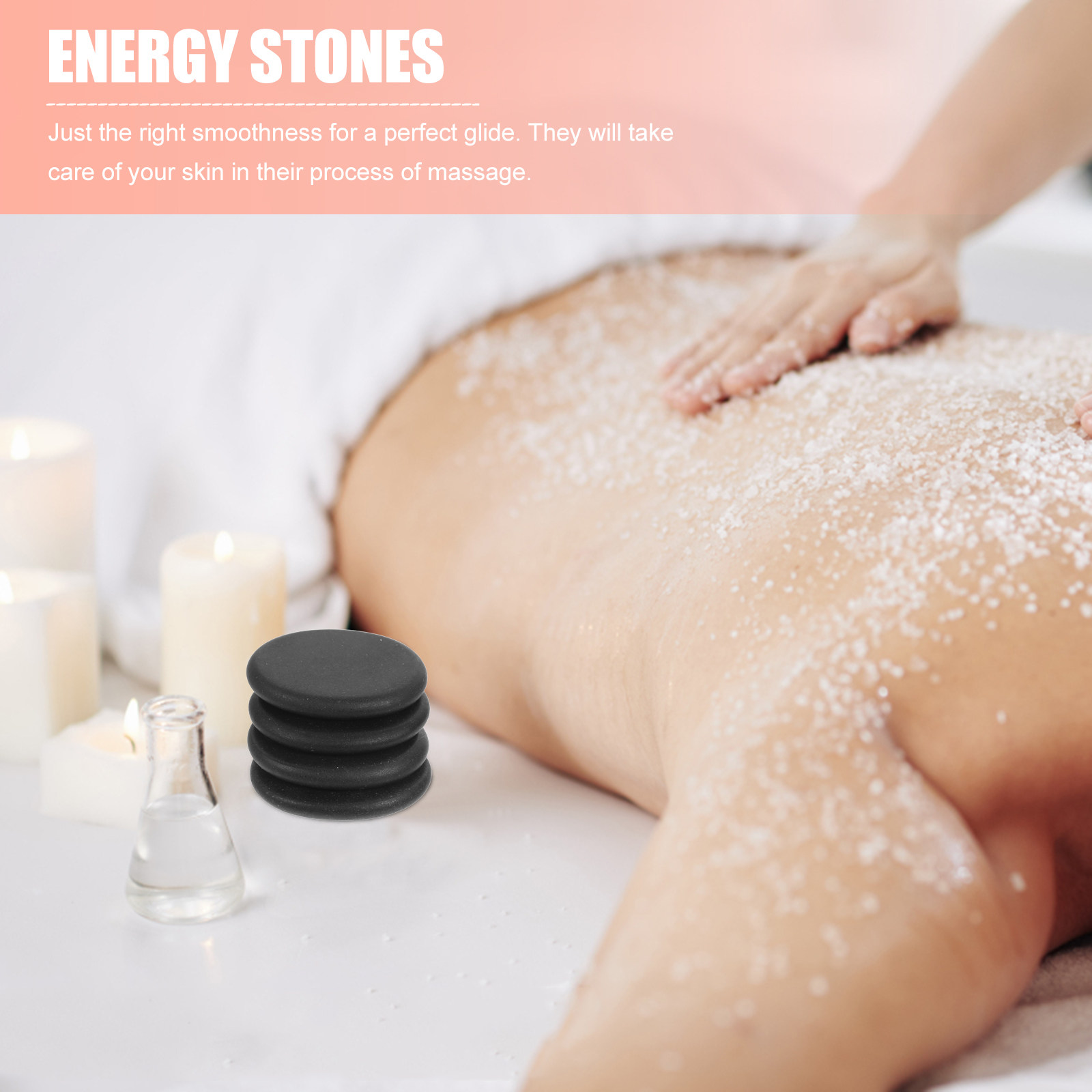 10Pcs Volcanic Hot Stones Natu - Foot Spa ulasan dan harga