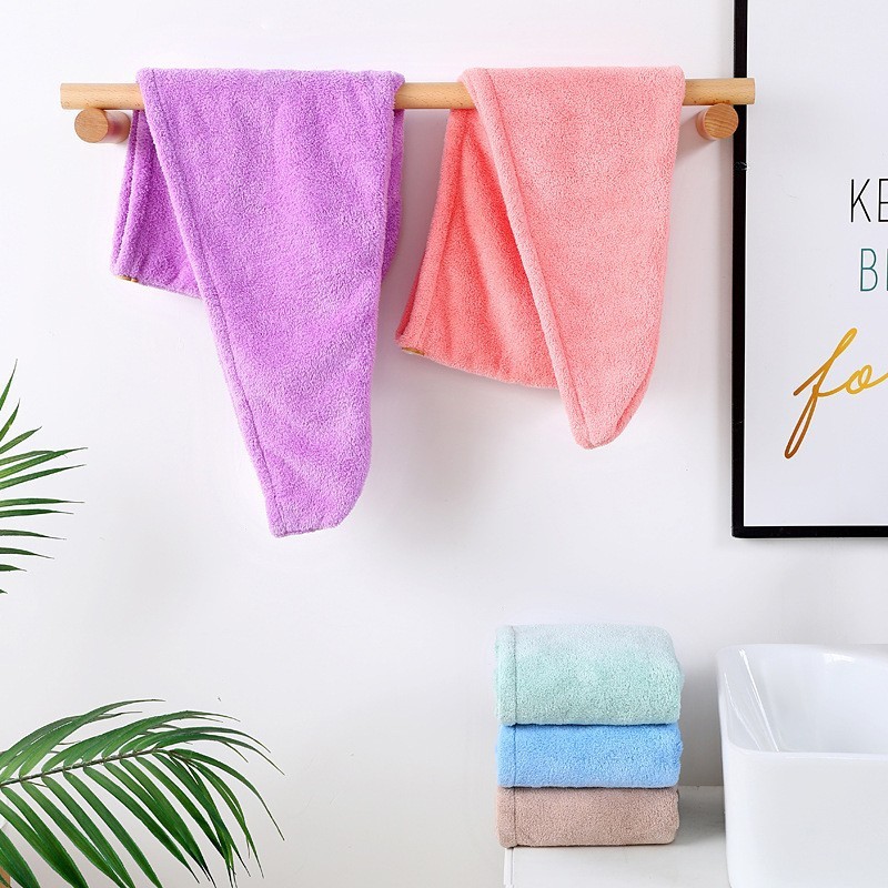 Women Long Hair Quick-Dry Hair - Spa Towel ulasan dan harga