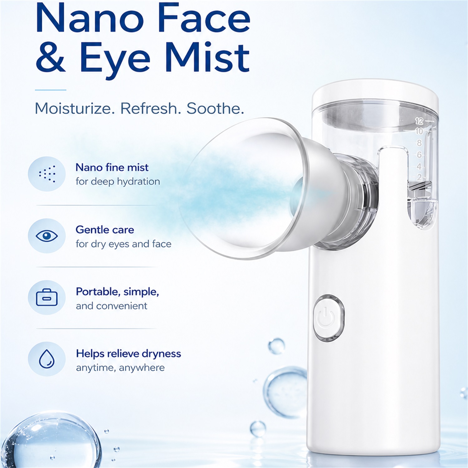 Nano Spray Eye Massage Instrum - Face Steamer ulasan dan harga