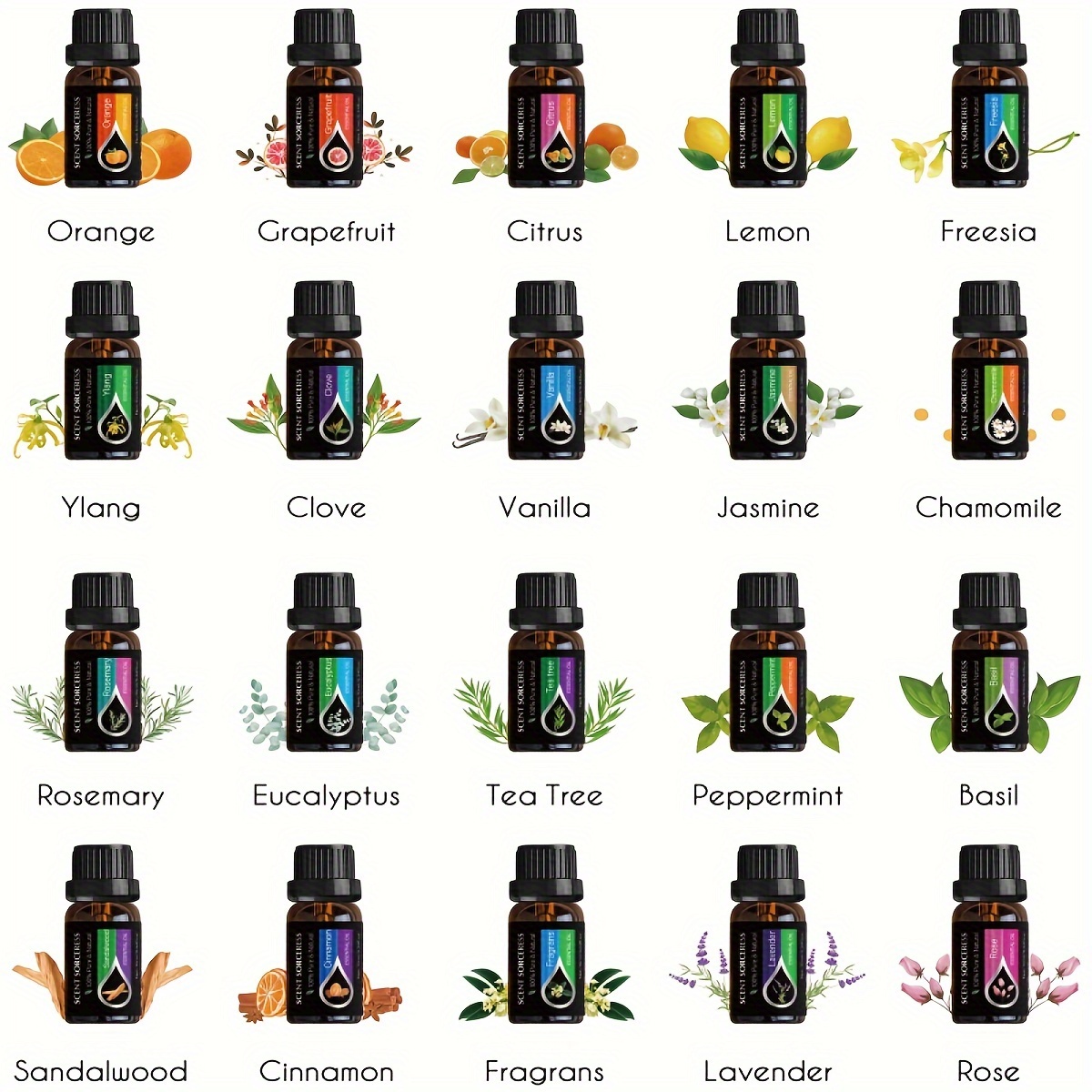 20pcs/set Essential Oil Set La - Spa Massager ulasan dan harga