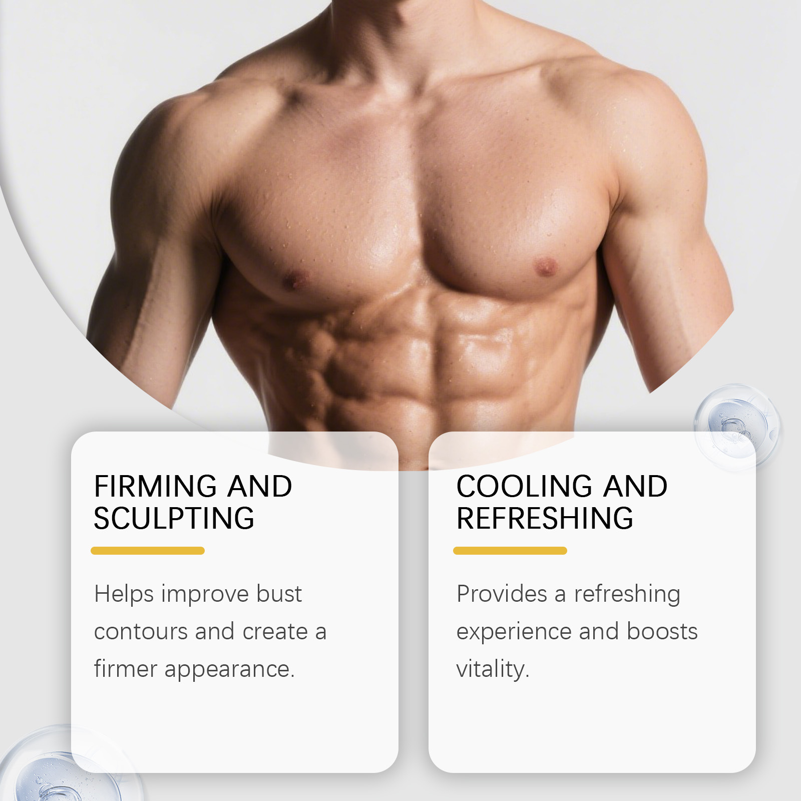 30ml Men's Chest Shaping Serum - Body Oil ulasan dan harga