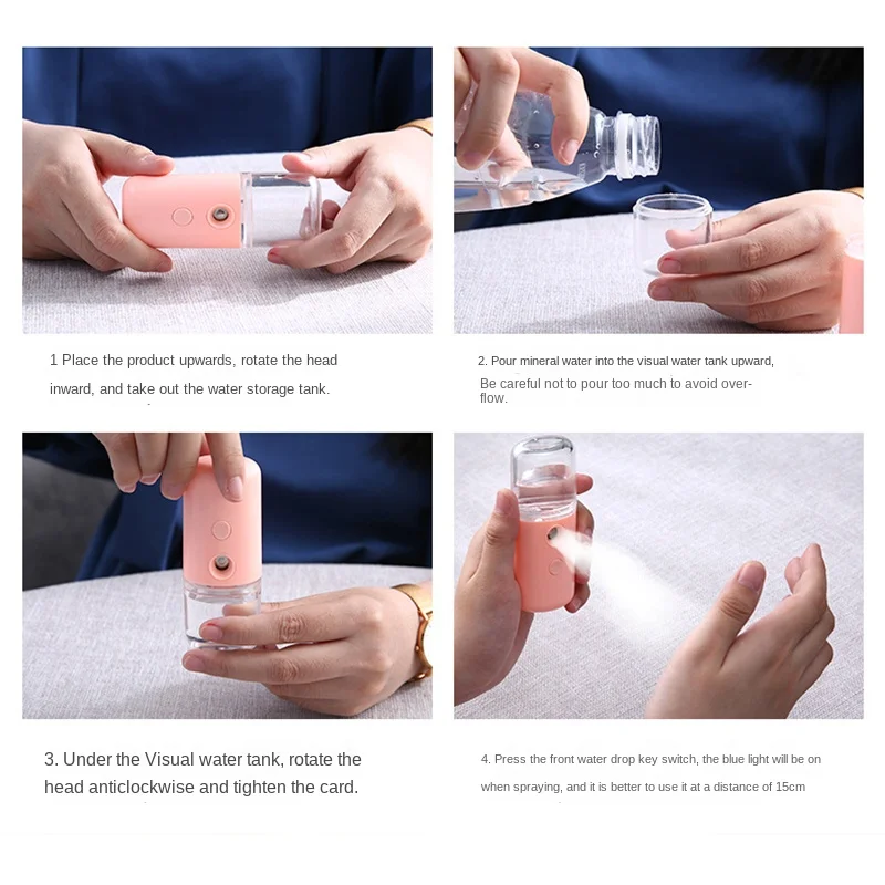 Mini Portable Humidifier Facia - Face Steamer ulasan dan harga