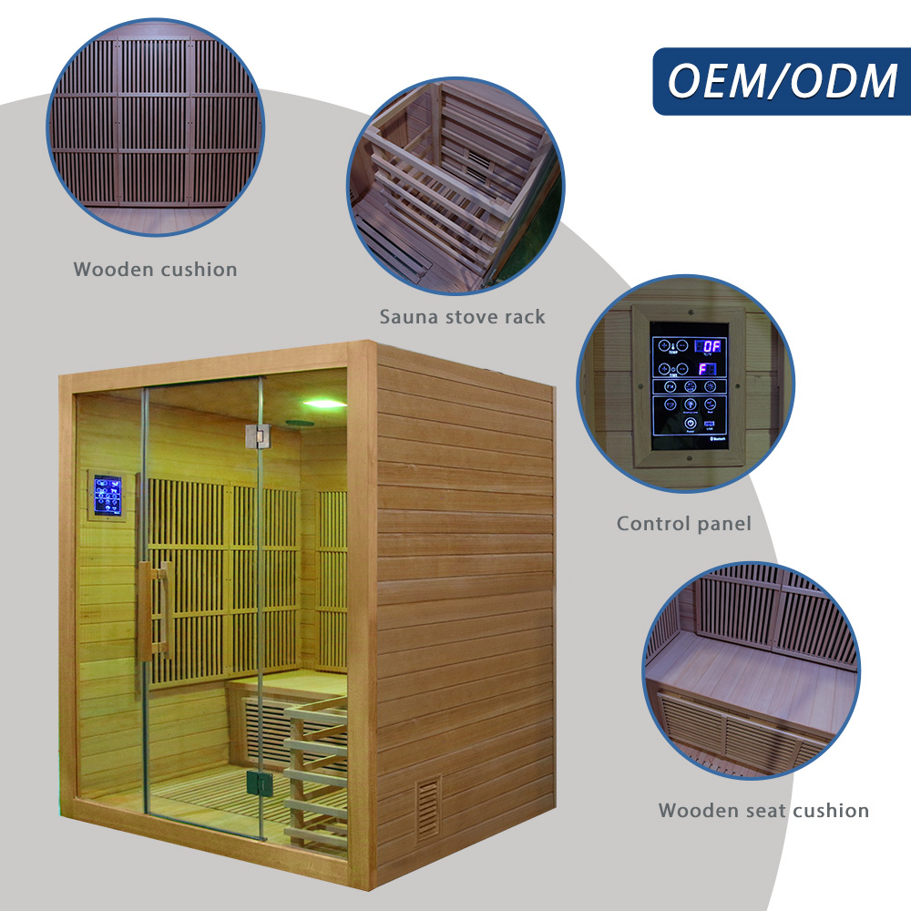 Modern Hemlock Wood Far Infrar - Spa Wellness Gym ulasan dan harga