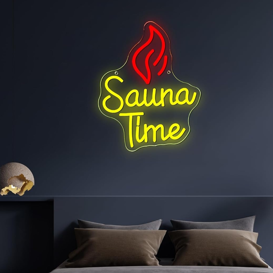 Sauna Time Neon Sign Home Spa  - Spa Wellness Gym ulasan dan harga