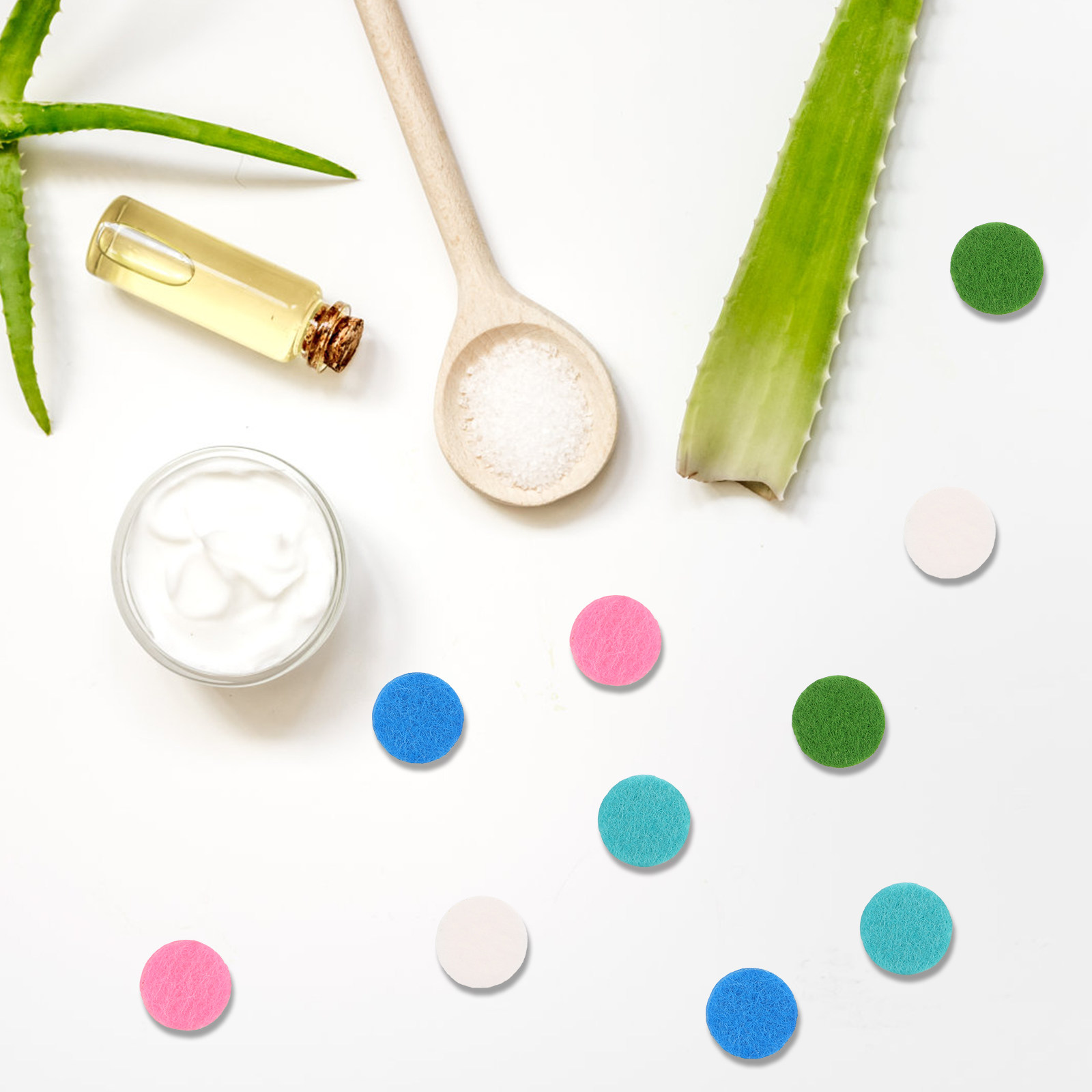 50Pcs Essential Oil Pads Round - Aromatherapy Diffuser ulasan dan harga